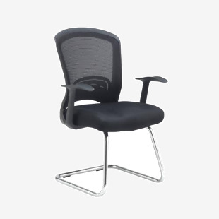 Solaris mesh visitors chair - black SOL100C1-K