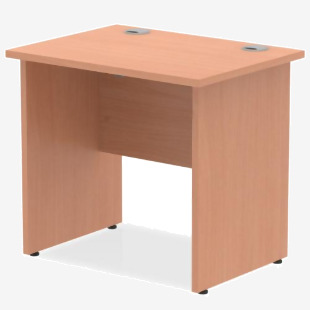 Impulse 800 x 600mm Straight Office Desk Beech Top Panel End Leg MI002886