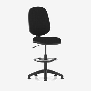 Eclipse Plus I Lever Task Operator Chair With High Rise Draughtsman Kit Black KC0238