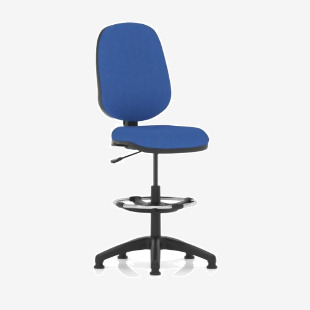 Eclipse Plus I Lever Task Operator Chair With High Rise Draughtsman Kit Blue KC0239