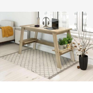 Teknik Office Baylor Trestle Desk in Sonoma Oak effect finish 7700004
