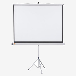 Nobo Tripod Projection Screen Home TheatreOfficeCinema Screen 4:3 Screen Format Matte White (1500x1138mm) 1902395