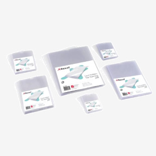 Rexel Nyrex Card Holder Open On Short Edge 95x65mm (Pack 25) 12010