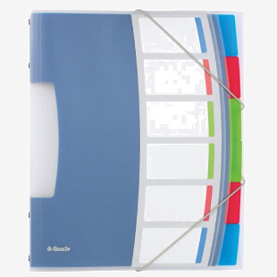 Esselte VIVIDA Divider Book 6 Part Translucent Multicolour A4 624029