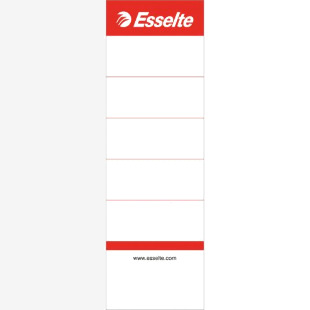 Esselte Lever Arch File Spine Labels 75mm - White (Pack of 100) 81080