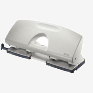 Leitz 4-Hole Punch, 25 sheet capacity, Grey 50120085