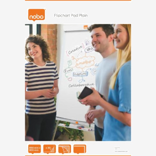 Nobo Flipchart Pad Plain 650x955mm 20 sheets 1901631
