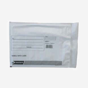 GoSecure Bubble Envelope Size 7 Internal Dimensions 220x320mm White (Pack of 50) KF71451 KF71451