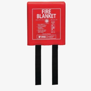 BSEN1869 Fire blanket in hard case, 1.2m x 1.2m 401672