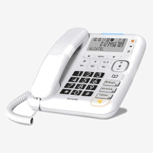 Corded telephone with call block and enhanced sound 429763