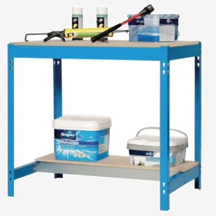 Boltless steel workbench 401239