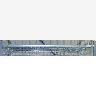 Konga medium duty shelf trolley system - fixed shelf, 1285mm length 412580