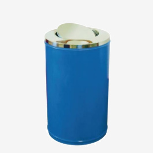 High capacity self-closing swing lid litter bin 357305