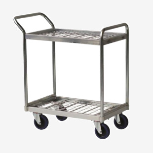 Order picking trolley with mesh shelves 418519