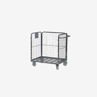 Order picking and stock trolley, 3-sided 1000mm height 426486