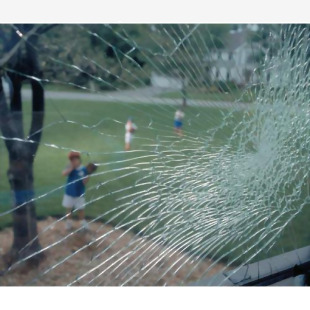 Anti-shatter glass window film 420821