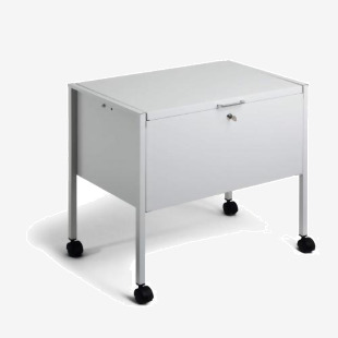 Durable ECO Locking Lid Suspension File Trolley - for 80 A4 Folders - Grey 309810