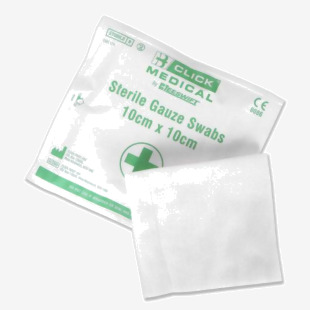 Click Medical Sterile Gauze Swabs 10cm X 10cm Pk Of 5 CM1174