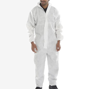 Beeswift Disposable Coverall White Type 56 Large Pack of 20 COC10WL