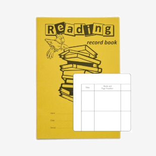 Rhino Stationery RHINO A5 Reading Record Book 40 Page, Yellow, Reading Record Template (Pack of 100) SDRR5-6
