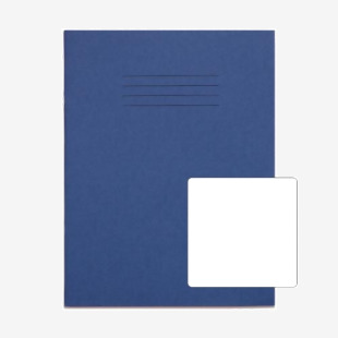 Rhino Stationery RHINO 9 x 7 Exercise Book 80 Page, Dark Blue, B (Pack of 100) VEX554-12-0