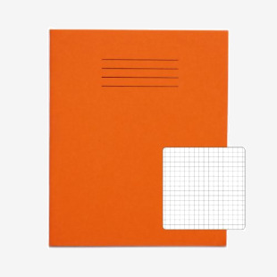 Rhino Stationery RHINO 8 x 6.5 Exercise Book 48 Page, Orange, S5 (Pack of 100) VEX342-312-2