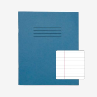 Rhino Stationery RHINO 8 x 6.5 Exercise Book 48 Page, Light Blue, F8M (Pack of 100) VEX342-354-4