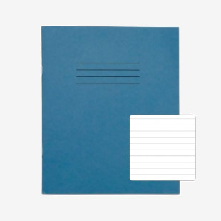 Rhino Stationery RHINO 8 x 6.5 Exercise Book 48 Page, Light Blue, F8 (Pack of 100) VEX342-105-2