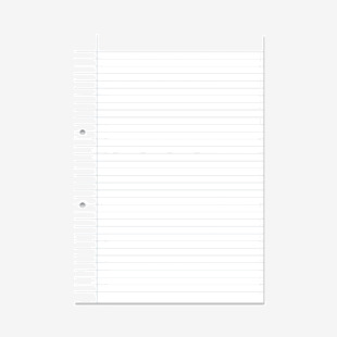 Rhino Stationery Rhino A4 Punched Exercise Paper 500 Leaf, F8M (Pack of 5) VLL060-44-4