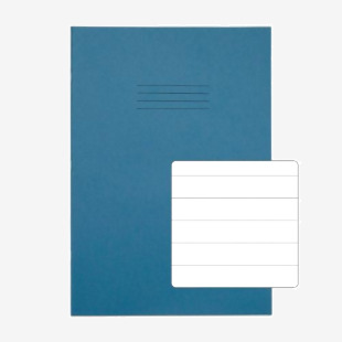 Rhino Stationery RHINO A4 Exercise Book 32 Page, Light Blue, F15 (Pack of 10) PVDU014-149-2