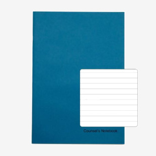 Rhino Stationery RHINO A4 Perforated CounselsCouncil Notebook 96 Page, Light Blue, F8 (Pack of 80) RHCN5-4