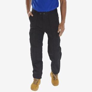 Beeswift Poly Cotton Work Trousers Black 28T PCTHWBL28T