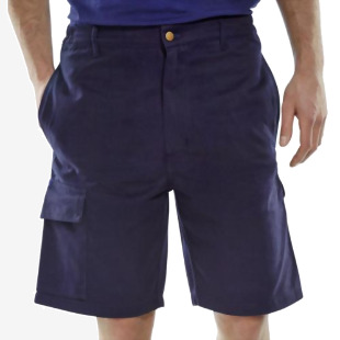 Beeswift Cargo Pocket Shorts Navy Blue 34 CLCPSN34