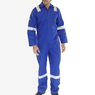 Beeswift Fire Retardant Nordic Design Boilersuit Royal Blue 52 CFRBSNDR52