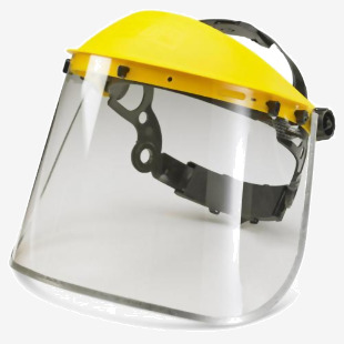 Beeswift Metal Edge Face Visor 8” Clear Universal BBMEFV8
