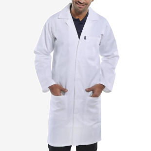 Beeswift Poly Cotton Warehouse Coat White 28 PCWCW28