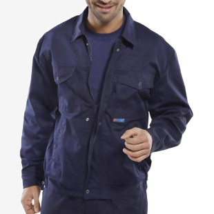 Beeswift Poly Cotton Drivers Jacket Navy Blue 46 PCJHWN46