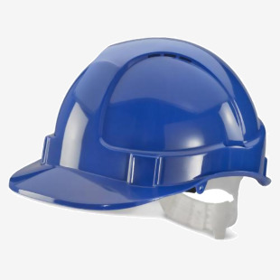 Beeswift Economy Vented Safety Helmet Blue  BBEVSHB