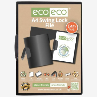 eco-eco Eco Eco A4 95% Recycled Swing Lock File - Single ECO050-S