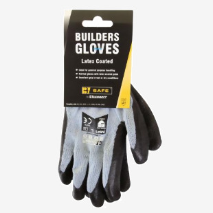 Beeswift B-Safe Builders Latex Glove Black XL (Pair) BS042BLXL