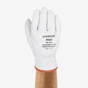 Ansell LOW VOLTAGE LEATHER PREMIUM GOAT SKIN PROTECTOR GLOVE Size 8 M AN96-002M