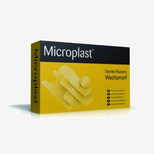 Click Medical Microplast washproof spot plasters 2.2cm (box 100) CM0539BD