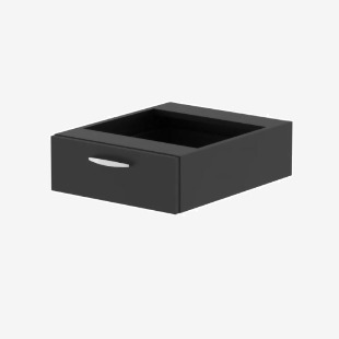 Impulse 1 Drawer Fixed Pedestal Black I004631