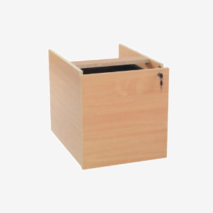 VOW Jemini 3 Drawer Fixed Pedestal 400x550x450mm Beech KF73506 KF73506
