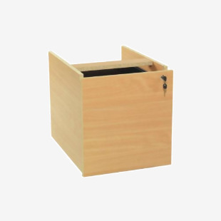 VOW Jemini 2 Drawer Fixed Pedestal 400x550x450mm Beech KF73504 KF73504