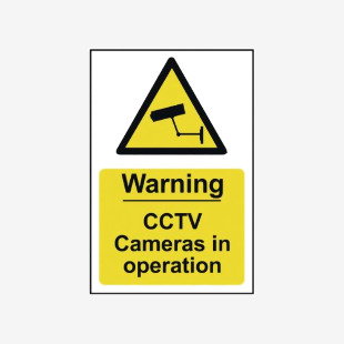Spectrum Industrial Warning CCTV Cameras In Operation PVC Sign 1311 SPT16976