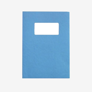 GBC LeatherGrain A4 Binding Cover with Window 250gsm Blue (Pack of 50) 46735E GB21869