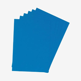 Q-Connect A4 Blue Leathergrain Comb Binder Cover (Pack of 100) KF00500 KF00500