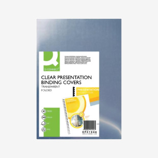 Q-Connect Clear A4 Clear Covers (20 Pack) KF01946 KF01946