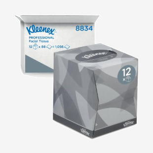 Kleenex Facial Tissues 2-Ply x88 Sheets White Pack of 12 8834 AU00968
